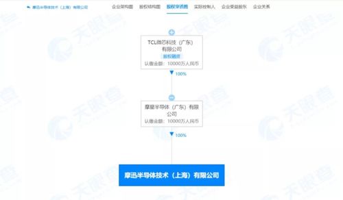 TCL科技關聯(lián)公司成立摩迅半導體，注冊資本1億人民幣，聚焦應用軟件開發(fā)